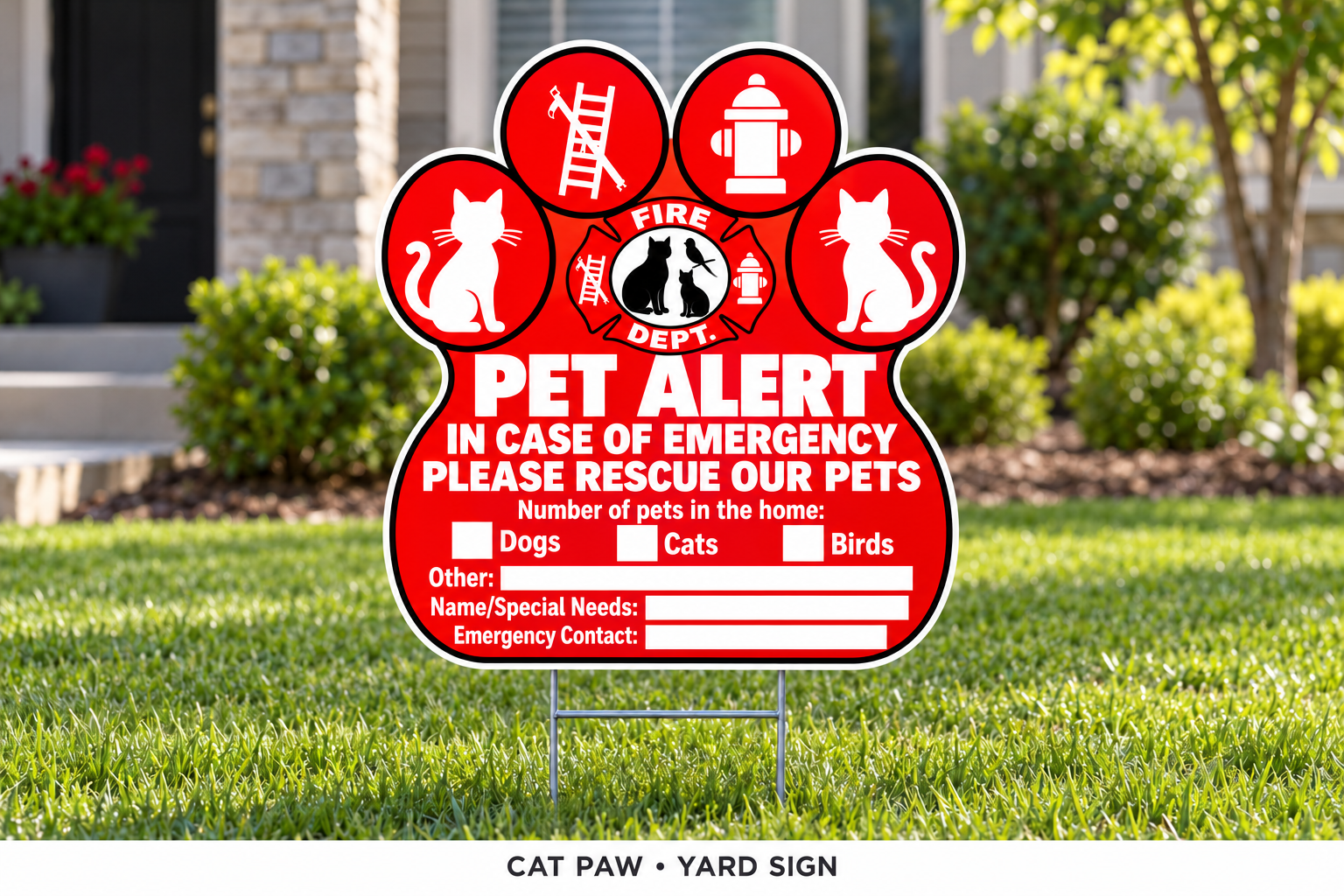 Yard Sign — Lawn or porch
